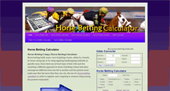 Desktop Screenshot of horsebettingcalculator.com